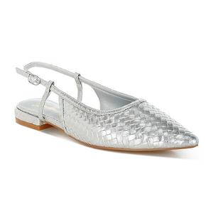 Женские плетеные сандалии Kurina на ремешке London Rag, Silver