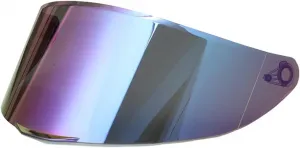 Визор для мотоциклетного шлема 320 PI-STA, прозрачная линза, импортный поликарбонат (многоцветный), Blau/Lila