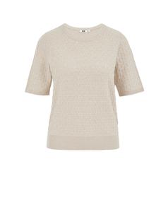 WE Fashion Свитер в бежевом цвете