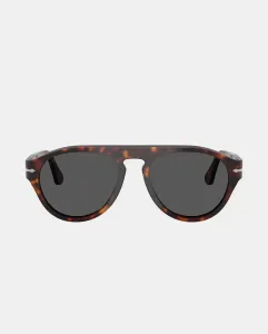 Солнцезащитные очки-пилоты унисекс из ацетата Persol, коричневый