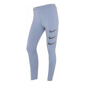 Брюки epic luxe run division printing fitness pants grey Nike, серый