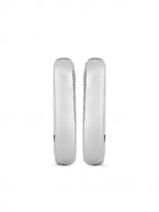 Овальные серьги-обручи-хагги All The Luck In The World, серый