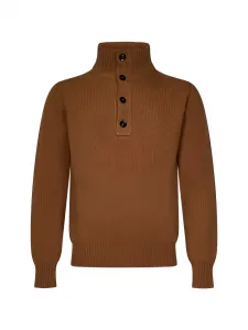 Свитер на пуговицах Tom Ford, коричневый