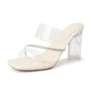 Женские сандалии с резиновой подошвой и противоскользящим покрытием Lan Miao, Ecru