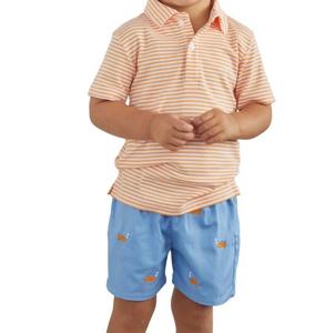 Базовые шорты с вышивкой "Золотая рыбка" LITTLE ENGLISH