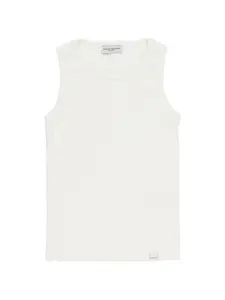 Жилет без рукавов с круглым вырезом Paolo Pecora Kids, бежевый