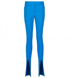 Брюки Freja из крепа в стиле техно с высокой посадкой The Attico, Turquoise