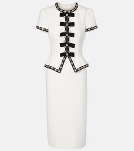 Платье миди Bisou, украшенное кристаллами Jenny Packham, Vanilla