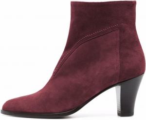 Женские закрытые ботильоны YDN с заостренным носком, массивным средним каблуком, искусственной замшей, на молнии сбоку, стиль ковбойских сапог, для офиса и формального выхода, размеры US 4-15, Winered