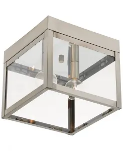 Потолочный светильник Nyack на 2 лампы Livex, матовый никель