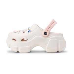 Сабо женские Xmistuo, цвет 2351-7 White Coffee Color [Cat and Fish]