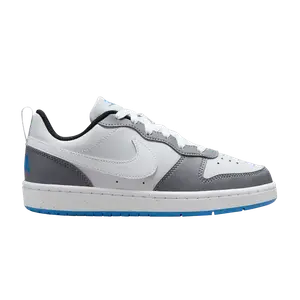 Кроссовки Nike Court Borough Low Recraft GS 'Platinum Cool Grey Photo Blue', белый