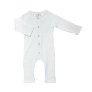 Риб хлопковый комбинезон - белый Petite Maison Kids