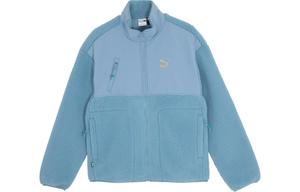 CNY Год Дракона серии Бархатная куртка унисекс светло-голубой Puma, светло-голубой