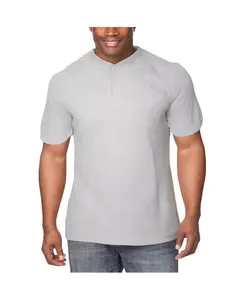 Футболка-хенли облегченная Big & Tall без усадки KingSize, серый