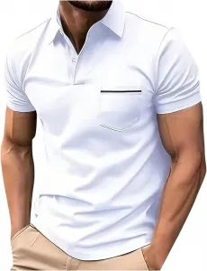 Мужская поло Regular Fit с коротким рукавом, влагоотводящая