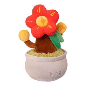 Плюшевая кукла коллекции горшечных растений blooming wealth денежное дерево и растущий бамбук высота 26см DUOMIAOYOU