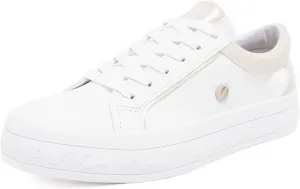 Женские модные кроссовки Nautica на шнуровке с платформой - низкие повседневные и теннисные кроссовки, белый