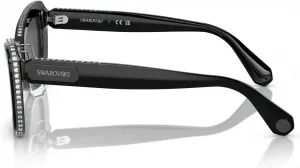 Женские солнцезащитные очки Swarovski Sk6012 Butterfly, Black/Grey/Dark Grey