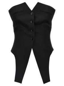 Деконструированный жилет Alexander Wang, черный