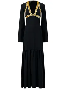 Вечернее платье с пайетками Giambattista Valli, черный