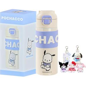 Термостаканы 400/500 мл Sanrio, Pacha Dog Thermos Cup + Random Pendant 1 Pcs