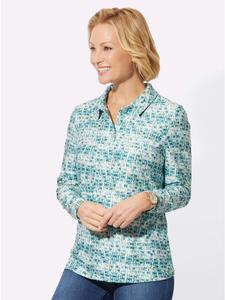 Рубашка-поло с принтом экрю и океана WITT WEIDEN