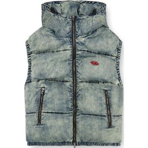 DIESEL Женская утепленная жилетка, Light Blue Faded