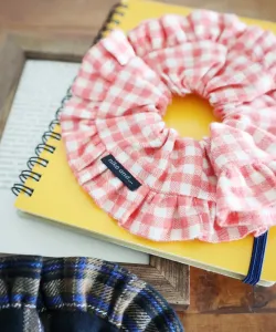 Резинка для волос в клетку с оборками Niko And ..., цвет Red(30)