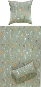 Постельное белье зелено-оранжево-белое 1x 155x220 см + 1x 40x80 см REDBEST