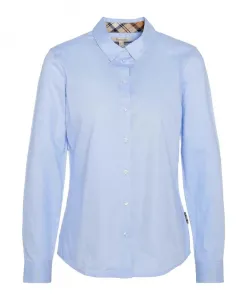 Стильная хлопковая футболка lsh1409 Barbour, синий