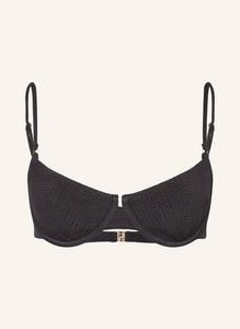 Верх бикини на косточках, погружение в море Seafolly, черный