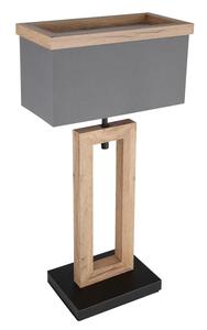 Настольная лампа Globo, 30x15x55 см, натуральный/черный