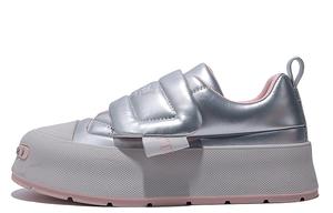 Женские низкие скейтерские кроссовки Junjali, бело-абрикосовые