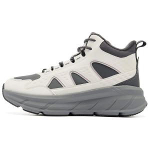 QIAODAN Скользоустойчивые термоамортизирующие кроссовки High Top Sprint Running для женщин Ecru Gray