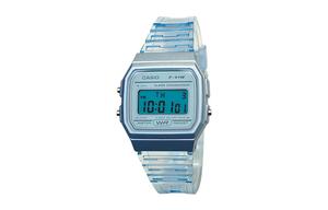 CASIO Часы Retrofit Series Quartz Movement Resin Strap Watch Men's Watch Blue Dial, Blue Dial Cyan Watch Glass