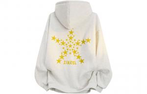 Толстовка Unisex Hooded Moderate Heavyweight ZIAREL, белый heather серый