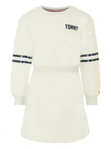 Платье с длинными рукавами и полосками Tommy Hilfiger Junior, серый