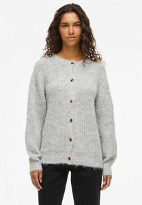 Кардиган VILA VILAMPE O NECK, Medium Grey Melange/Dark Grey