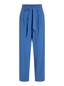 Брюки со складками спереди VILA Regular Pleat-Front Pants, синий