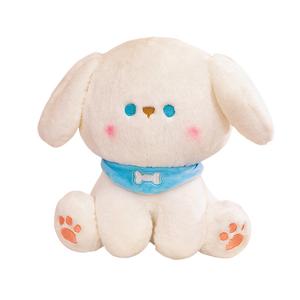 Милые очаровательные плюшевые куклы собачки в шарфе, высота 22см/32см/42см MLING, синий