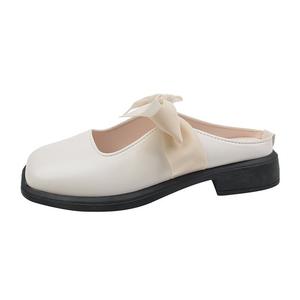 Поливинилхлоридные ПВХ устойчивые к истиранию закрытые тапочки Women's TAFN, Ecru