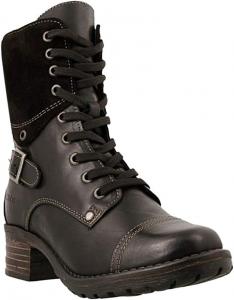 Женские военные ботинки ZBYY на шнуровке, высокие до щиколотки, с низким толстым каблуком, карманами, ремешком с пряжкой, средние ботинки до щиколотки, Black