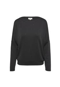 Топ с длинными рукавами MIT SCHMUCKSTEINEN s.Oliver, черный