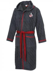 Халат Bademantel Baadenberger Straße Fußballverein 1. FC Köln, серый