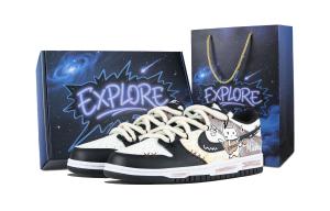 Nike Кроссовки для скейтбординга Dunk Meow Harmony Box, износостойкие, низкие, унисекс, черно-коричневые