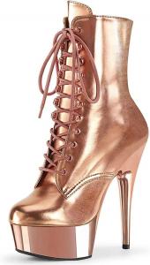 Женские высокие ботинки на платформе Roimaash для танцев на пилоне, 15 см, 277 Champagne