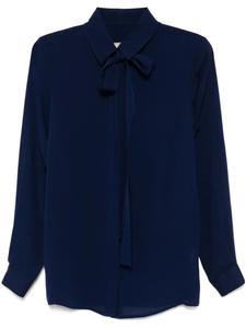 Elie Saab шелковая рубашка, синий