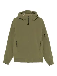 Куртка с капюшоном и застежкой-молнией спереди C.P. Company, зеленый