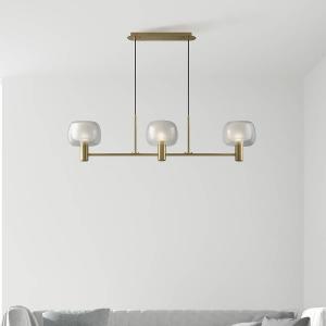 Подвесной светильник Maytoni Decorative Lighting Vision Typ B, прозрачное стекло / алюминий - 3 лампы